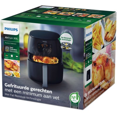Купити Мультипечь PHILIPS Airfryer XXL, 2225Вт, чаша-1,4л, сенсорное, пластик, черный (HD9650/90)