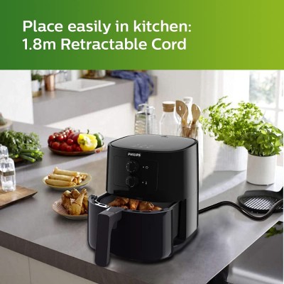 Мультипечь Philips Essential , 1400Вт, чаша-0.8л, механическое управл., пластик, черный (HD9200/90)