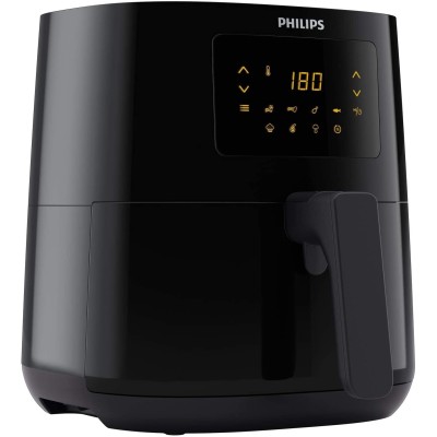 Мультипечь PHILIPS Essential, 1400Вт, чаша-0,8л, сенсорное, пластик, черный (HD9252/90)