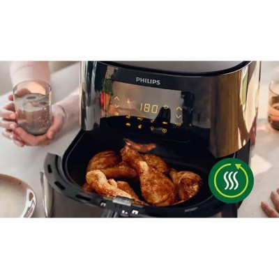 Купити Мультипечь PHILIPS Ovi Essential XL, 2000Вт, чаша-6,2л, сенсорное, пластик, черный (HD9270/90)