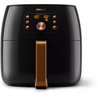 Купити Мультипечь PHILIPS Premium XXl, 2225Вт, чаша-7.3л, сенсорное управл., пластик, черно-золотой (HD9867/90)
