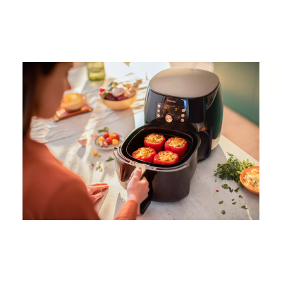 Купити Мультипечь PHILIPS Premium XXl, 2225Вт, чаша-7.3л, сенсорное управл., пластик, черно-золотой (HD9867/90)
