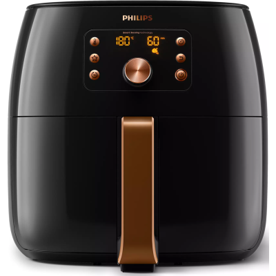 Мультипечь PHILIPS Premium XXl, 2225Вт, чаша-7.3л, сенсорное управл., пластик, черно-золотой (HD9867/90)