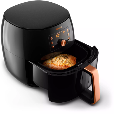 Купити Мультипечь PHILIPS Premium XXl, 2225Вт, чаша-7.3л, сенсорное управл., пластик, черно-золотой (HD9867/90)