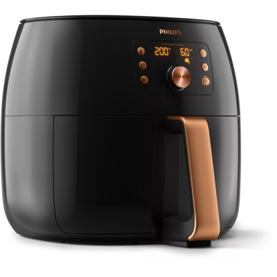 Купити Мультипечь PHILIPS Premium XXl, 2225Вт, чаша-7.3л, сенсорное управл., пластик, черно-золотой (HD9867/90)