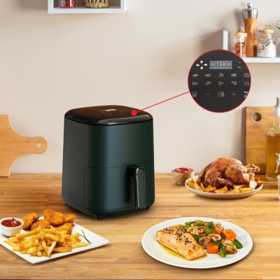 Мультипечь Tefal Eas yFry Max, 1500Вт, чаша-5л, сенсорное управл., 10 программ, пластик, темно-зеленый (EY245310)