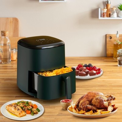Мультипечь Tefal Eas yFry Max, 1500Вт, чаша-5л, сенсорное управл., 10 программ, пластик, темно-зеленый (EY245310)