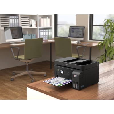 МФУ ink color A4 Epson EcoTank L5290 33_15 ppm Fax ADF USB Ethernet Wi-Fi 4 inks (C11CJ65407)