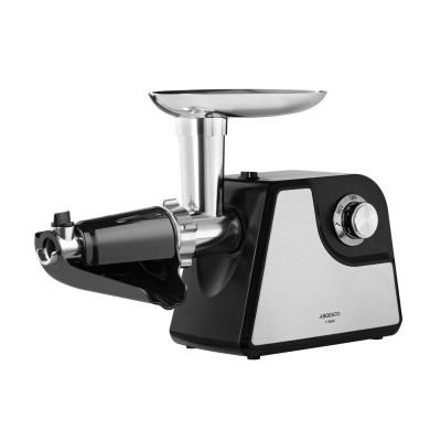 Мясорубка Ardesto, 1700Вт, 1.6кг/мин, 2 решетки, насадка для колбас, кеббе, томатов, пластик/металл, черно-серебристый (MGL-1790