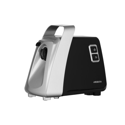 Мясорубка Ardesto, 2100Вт, 2кг/мин, 3 решетки, насадка для колбас, кеббе, томатов, 3 терки, бургер-пресс, пластик, черно-серебри