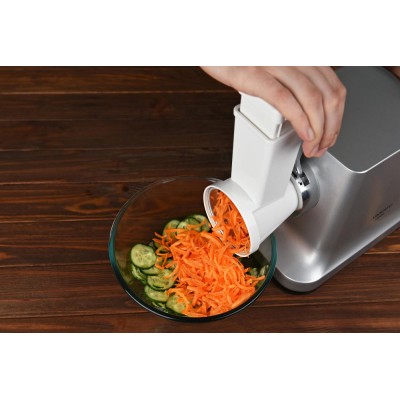 Купити Мясорубка Ardesto, 2200Вт, призв. -2кг/мин, 2 решетки + для колбас., кеббе, 3 терки, металл, серебристый (MGL-3580D)