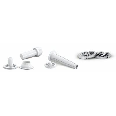 Купити Мясорубка Bosch, 1500Вт, 1.8кг/мин, 2 решетки, насадка для колбас, кеббе, пластик, белый (MFW3520W)