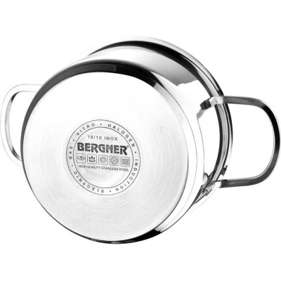 Набір каструль Bergner Classic, 1.7 л, 2.3 л, 3.3 л, 6 предметів (BG-6284)