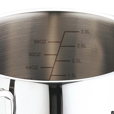 Набір каструль Bergner Classic, 1.7 л, 2.3 л, 3.3 л, 6 предметів (BG-6284)