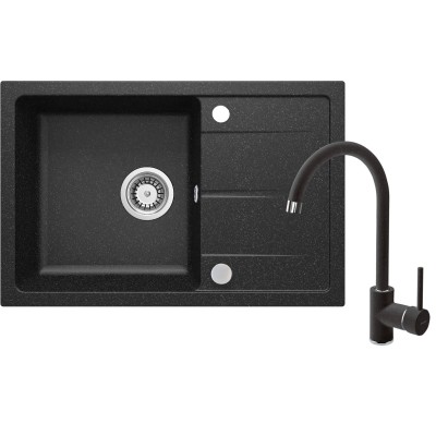 Набор для кухни Deante Leda, гранитная мойка ZRD_2113 + смес. 
