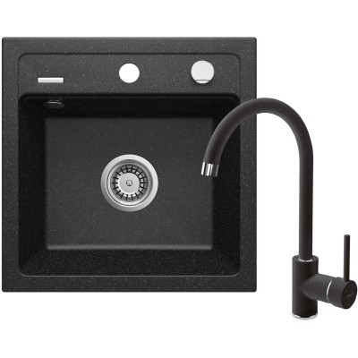 Набор для кухни Deante Zorba, гранитная мойка ZQZ_2103 + смес. 