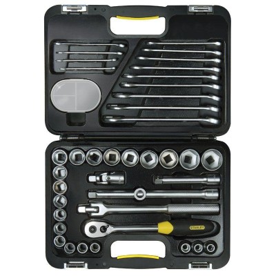Купити Набор инструмента Stanley FatMax, 1/2", головки торцевые, гаечные ключи, 40 ед., кейс (1-99-056)