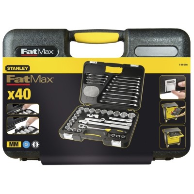 Набор инструмента Stanley FatMax, 1/2", головки торцевые, гаечные ключи, 40 ед., кейс (1-99-056)