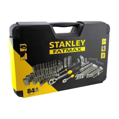 Набор инструментов STANLEY 1/2" 1/4" 84ед (2 трещотки, головки, ключи, аксессуары) (FMHT0-73022)