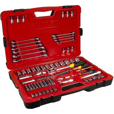 Набор инструментов STANLEY 1/2" 1/4" 84ед (2 трещотки, головки, ключи, аксессуары) (FMHT0-73022)