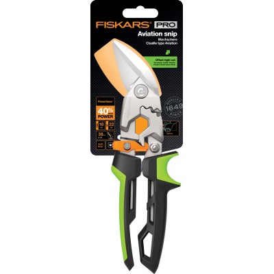 Купити Ножницы для металла Fiskars PowerGear правые, 29,5см, 460г (1027210)