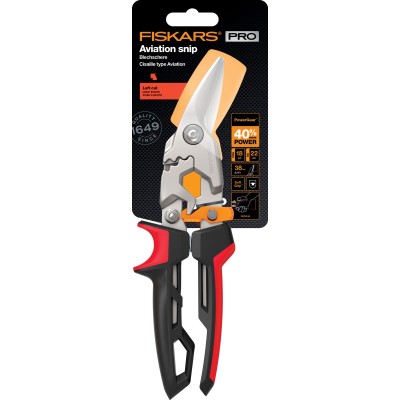 Купити Ножницы для металла левые Fiskars PowerGear, 29см, 430г (1027209)