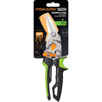 Купити Ножницы для металла правые Fiskars PowerGear, 29см, 420г (1027208)