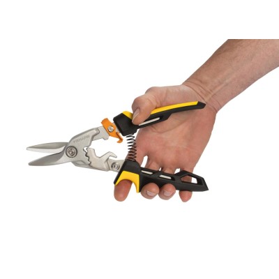 Купити Ножницы для металла прямые Fiskars PowerGear, 29,5см, 460г (1027207)