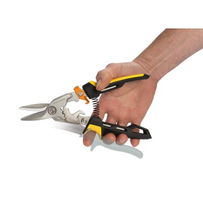 Купити Ножницы для металла прямые Fiskars PowerGear, 29,5см, 460г (1027207)