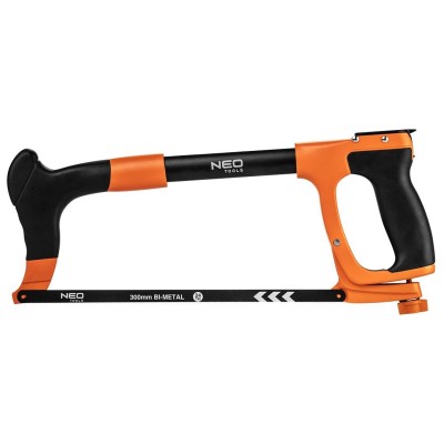 Купити Ножовка по металлу NEO 300 мм, отсек для лезвий, алюминиевый каркас. 