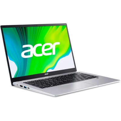Ноутбук Acer Swift 1 SF114-34 14" FHD IPS, Intel P N6000, 8GB, F256GB, UMA, Lin, серебристый (NX.A77EU.00J)