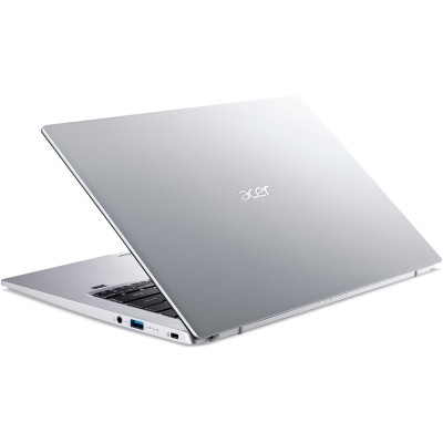 Ноутбук Acer Swift 1 SF114-34 14" FHD IPS, Intel P N6000, 8GB, F256GB, UMA, Lin, серебристый (NX.A77EU.00J)