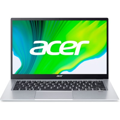 Ноутбук Acer Swift 1 SF114-34 14" FHD IPS, Intel P N6000, 8GB, F256GB, UMA, Lin, серебристый (NX.A77EU.00J)