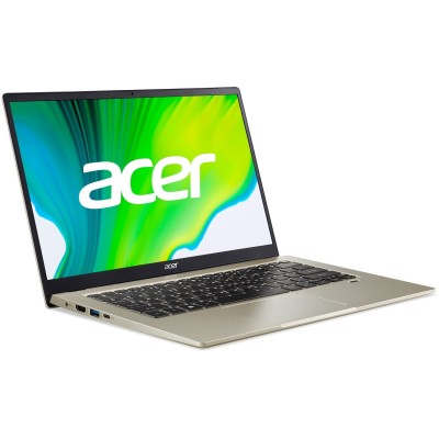 Ноутбук Acer Swift 1 SF114-34 14FHD IPS/Intel Pen N6000/8/512F/int/Lin/Gold (NX.A7BEU.00Q)