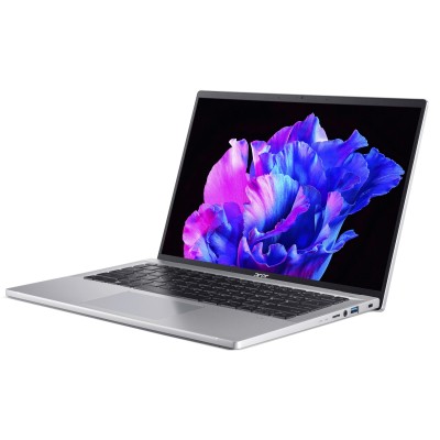 Ноутбук Acer Swift Go 14" SFG14-71 14" 2.8K OLED, Intel i7-13700H, 16GB, F1TB, UMA, Win11, серебристый (NX.KF1EU.002)