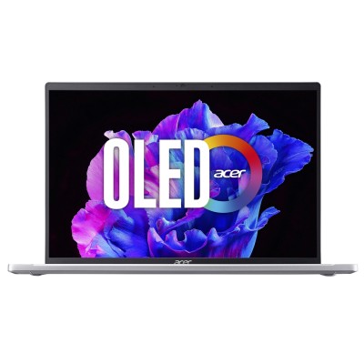Ноутбук Acer Swift Go 14" SFG14-71 14" 2.8K OLED, Intel i7-13700H, 16GB, F1TB, UMA, Win11, серебристый (NX.KF1EU.002)