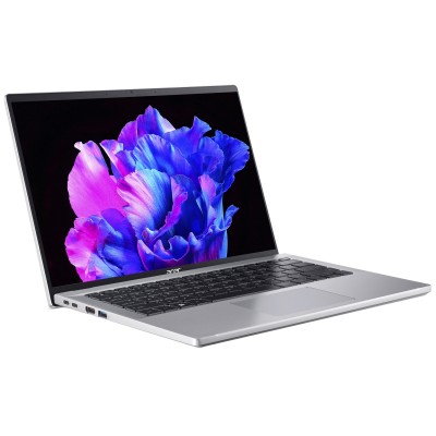Ноутбук Acer Swift Go 14" SFG14-71 14" 2.8K OLED, Intel i7-13700H, 16GB, F1TB, UMA, Win11, серебристый (NX.KF1EU.002)