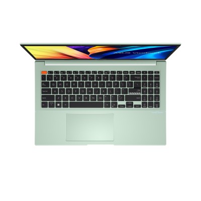 Ноутбук ASUS Vivobook S 15 M3502QA-BQ213 15.6" FHD IPS, AMD R5-5600H, 16GB, F512GB, UMA, NoOS, Зеленый (90NB0XX3-M00A00)