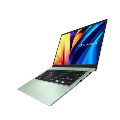 Ноутбук ASUS Vivobook S 15 M3502QA-BQ213 15.6" FHD IPS, AMD R5-5600H, 16GB, F512GB, UMA, NoOS, Зеленый (90NB0XX3-M00A00)