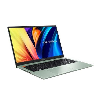 Ноутбук ASUS Vivobook S 15 M3502QA-BQ213 15.6" FHD IPS, AMD R5-5600H, 16GB, F512GB, UMA, NoOS, Зеленый (90NB0XX3-M00A00)
