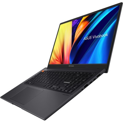 Ноутбук ASUS Vivobook S 15 M3502QA-BQ215 15.6" FHD IPS, AMD R5-5600H, 16GB, F512GB, UMA, NoOS, Черный (90NB0XX2-M00A20)