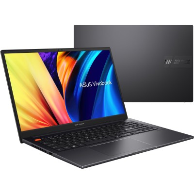 Ноутбук ASUS Vivobook S 15 M3502QA-BQ215 15.6" FHD IPS, AMD R5-5600H, 16GB, F512GB, UMA, NoOS, Черный (90NB0XX2-M00A20)