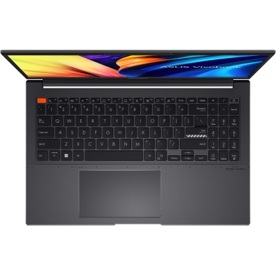 Ноутбук ASUS Vivobook S 15 M3502QA-BQ215 15.6" FHD IPS, AMD R5-5600H, 16GB, F512GB, UMA, NoOS, Черный (90NB0XX2-M00A20)
