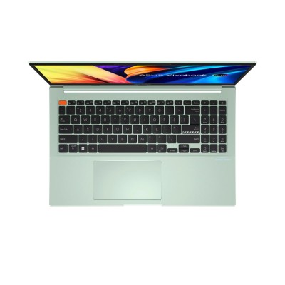 Купити Ноутбук ASUS Vivobook S 15 M3502QA-L1210 15.6" FHD OLED, AMD R5-5600H, 16GB, F512GB, UMA, NoOS, Зеленый (90NB0XX3-M009X0)