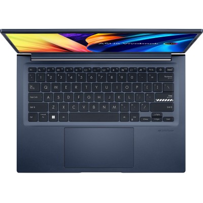 Ноутбук ASUS X1403ZA-KM100W 14 2.8K OLED/Intel i5-12500H/8/512F/int/W11/Blue (90NB0WQ2-M00C00)
