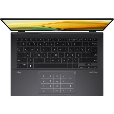 Ноутбук ASUS Zenbook 14 UM3402YA-KP246 14WQXGA IPS/AMD R5-5625U/16/512F/int/noOS/Black (90NB0W95-M00EY0)