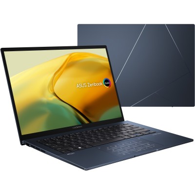 Ноутбук ASUS Zenbook 14 UX3402ZA-KM233W 14" 2.8K OLED, Intel i5-1240P, 8GB, F512GB, UMA, Win11, Голубой (90NB0WC1-M01HR0)