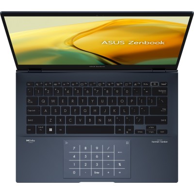 Ноутбук ASUS Zenbook 14 UX3402ZA-KP415W 14" WQXGA IPS, Intel i5-1240P, 16GB, F512GB, UMA, Win11, Голубой (90NB0WC1-M00W00)