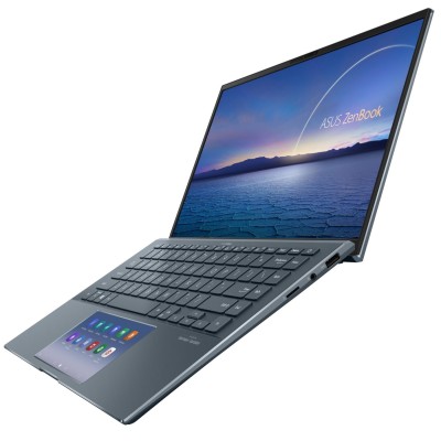 Ноутбук ASUS Zenbook 14 UX435EG-KK512R 14" FHD IPS, Intel i7-1165G7, 16GB, F1TB, NVD450-2, Win10P, Серый (90NB0SI2-M009K0)