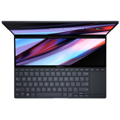Ноутбук ASUS Zenbook Pro 14 Duo UX8402VU-P1060 14.5" 2.8K OLED Touch, Intel i7-13700H, 16GB, F1TB, NVD4050-6, NoOS, Черный (90NB